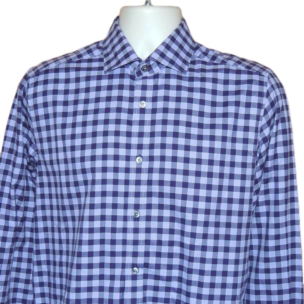 Robert Graham Tailored Fit Mens Long Sleeves Dress/Casual Shirt 15.5 Like New